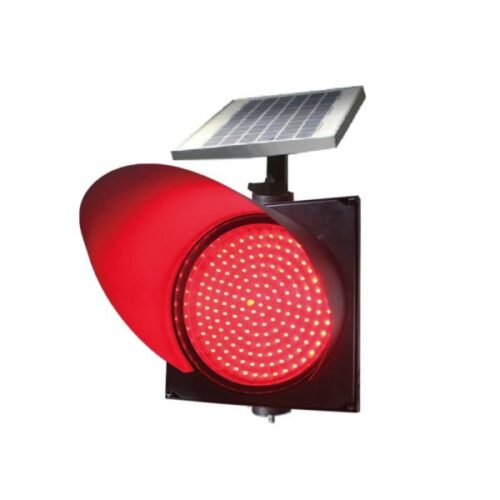 Red Solar Traffic Signal Blinker